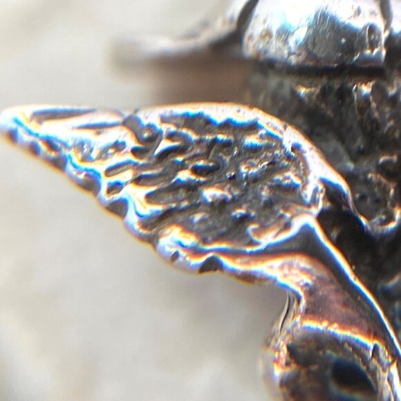 VTG Sterling Silver 925 PAX 3D Angel Boy Cherub Baseball Player Charm Pendant - Picture 9 of 16